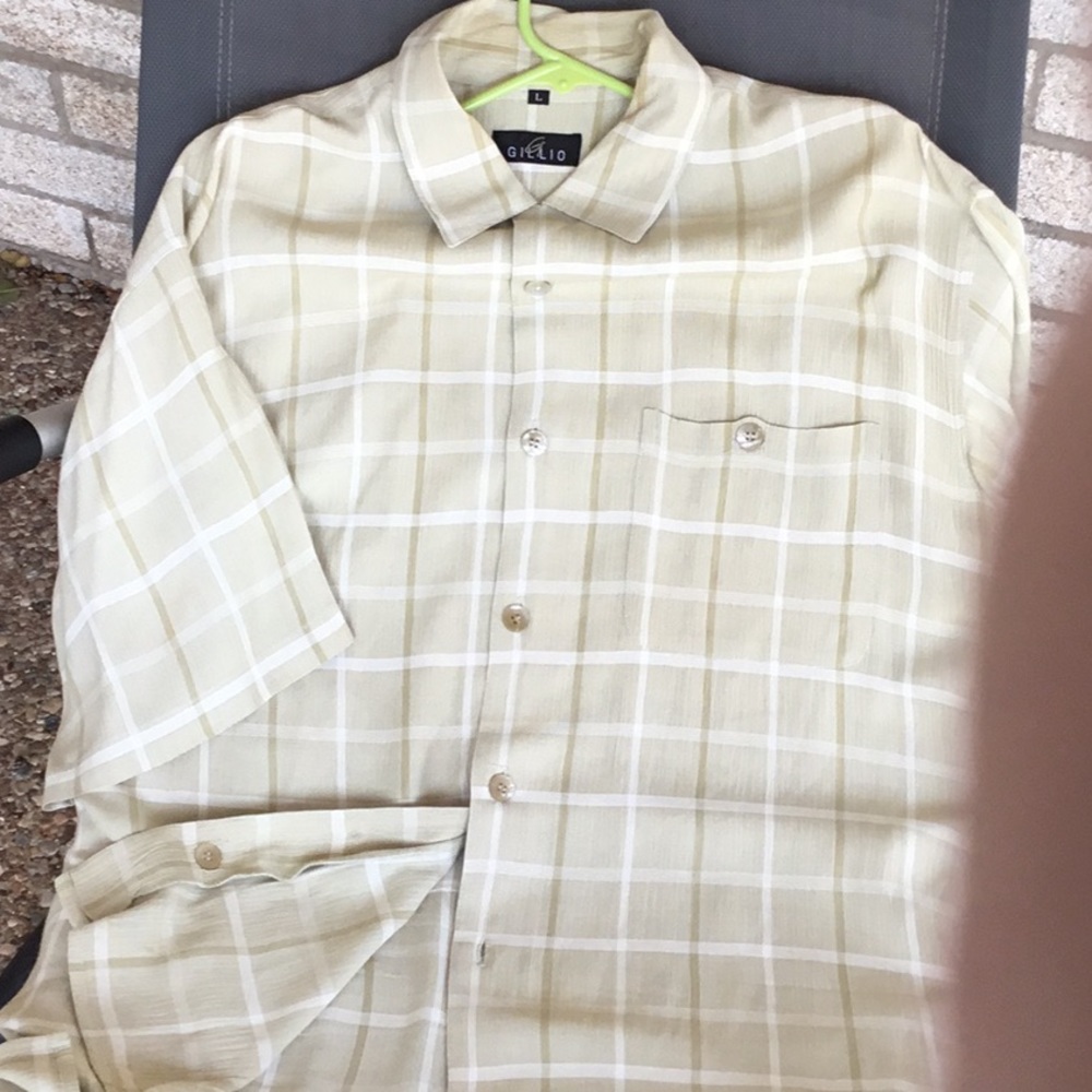 Italian GILLIO Men’s designer summer shirt